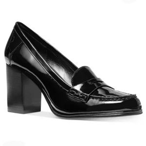 Michael Michael Kors Black Patent Leather Oxford Heels